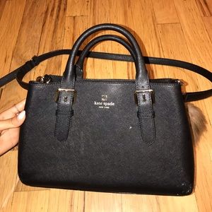 Black Kate Spade Messenger bag.